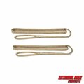 Extreme Max Extreme Max 3006.2165 BoatTector Premium Double Braid Nylon Fender Line Value 2-Pack-3/8" x 6' &Gold 3006.2165